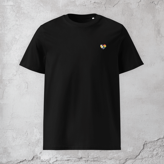 Proud Human Being - Zwart - Unisex Pride T-Shirt