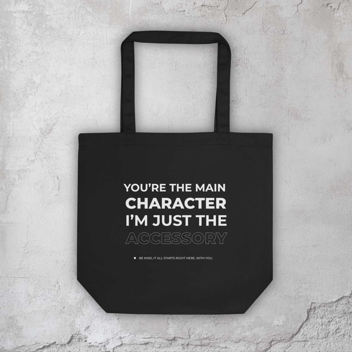 Be kind pride tote bag back