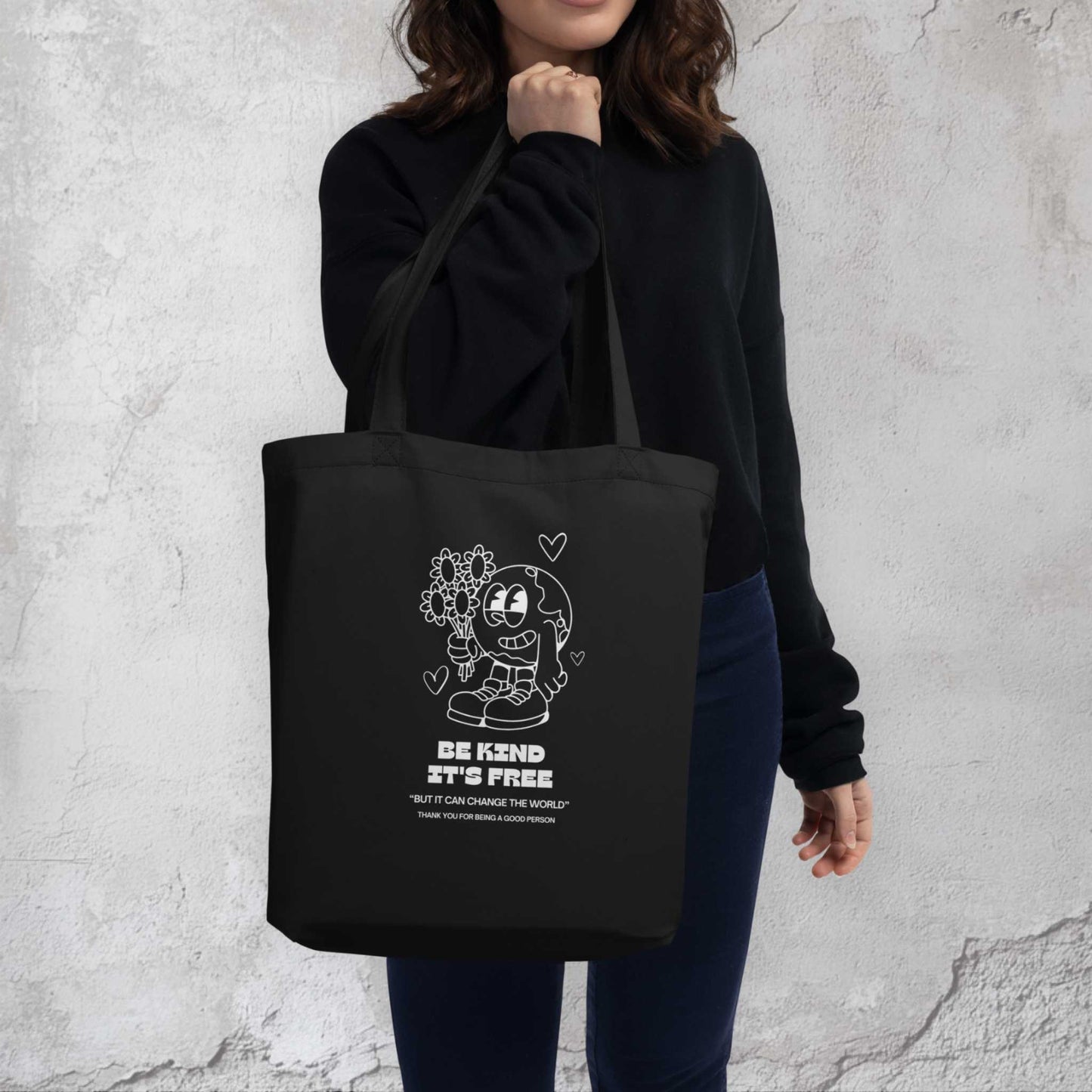 Be kind pride tote bag showcase