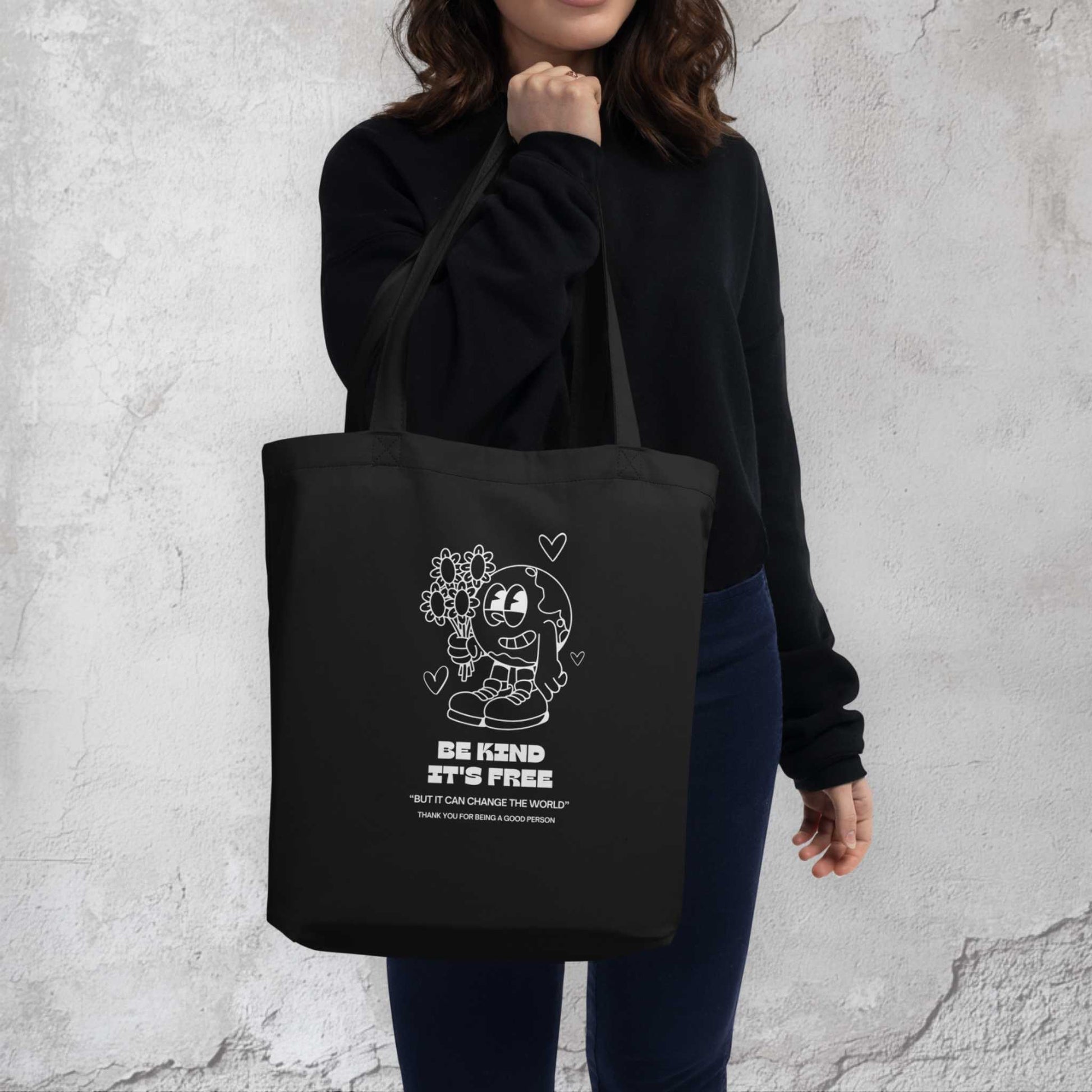 Be kind pride tote bag showcase